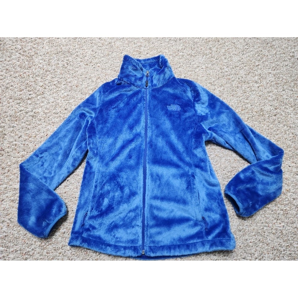 The North Face Osito Fleece Jacket Women's M Blue High Loft Soft Full Zip TNF